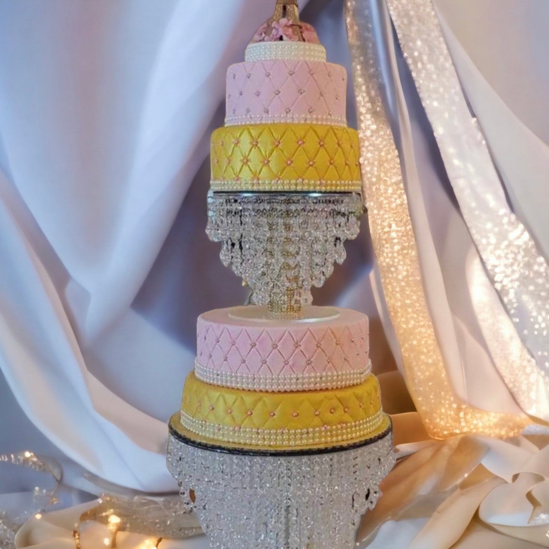 Crystal Cake Stand Crystal Cascading Cake Stand for Wedding - Etsy
