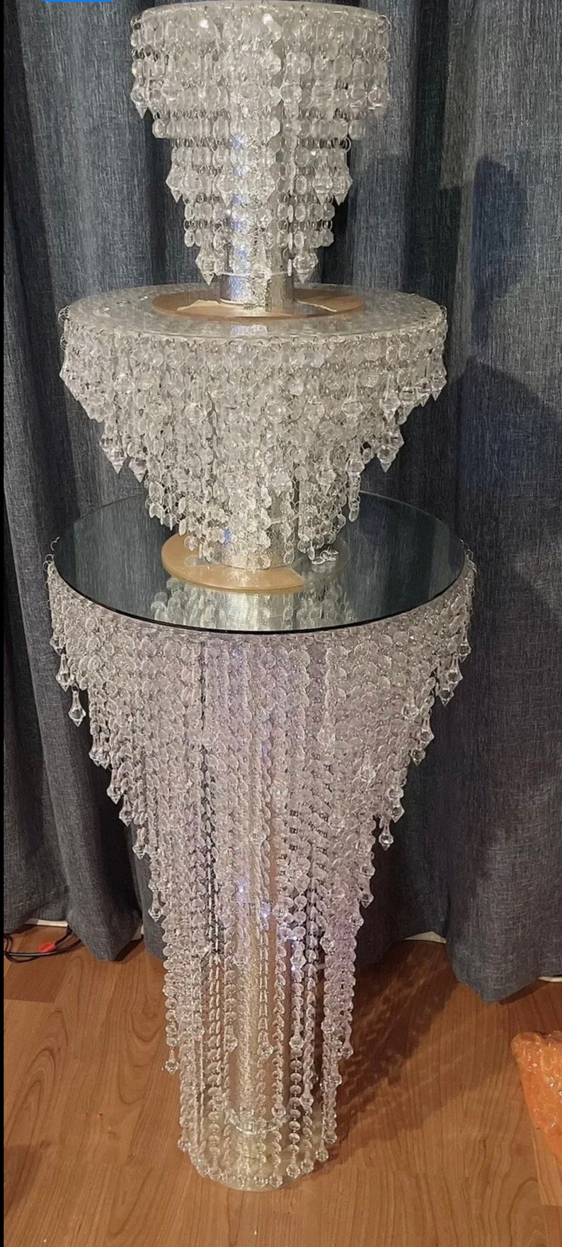 Cake Stand Chandelier Cake Stand Crystal Cake Stand Wedding Etsy