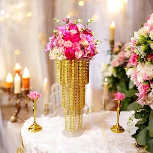 Gold 3-Tier Kronleuchter Herzstück: Baby/Bridal Shower Decor