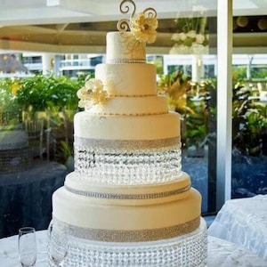 Crystal Cake Stand with Led light