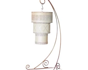 Hanging Cake Stand: 40-inch Metal Frame with Acrylic Plates