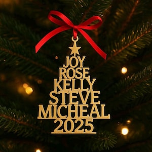 Family Christmas Tree Ornament
