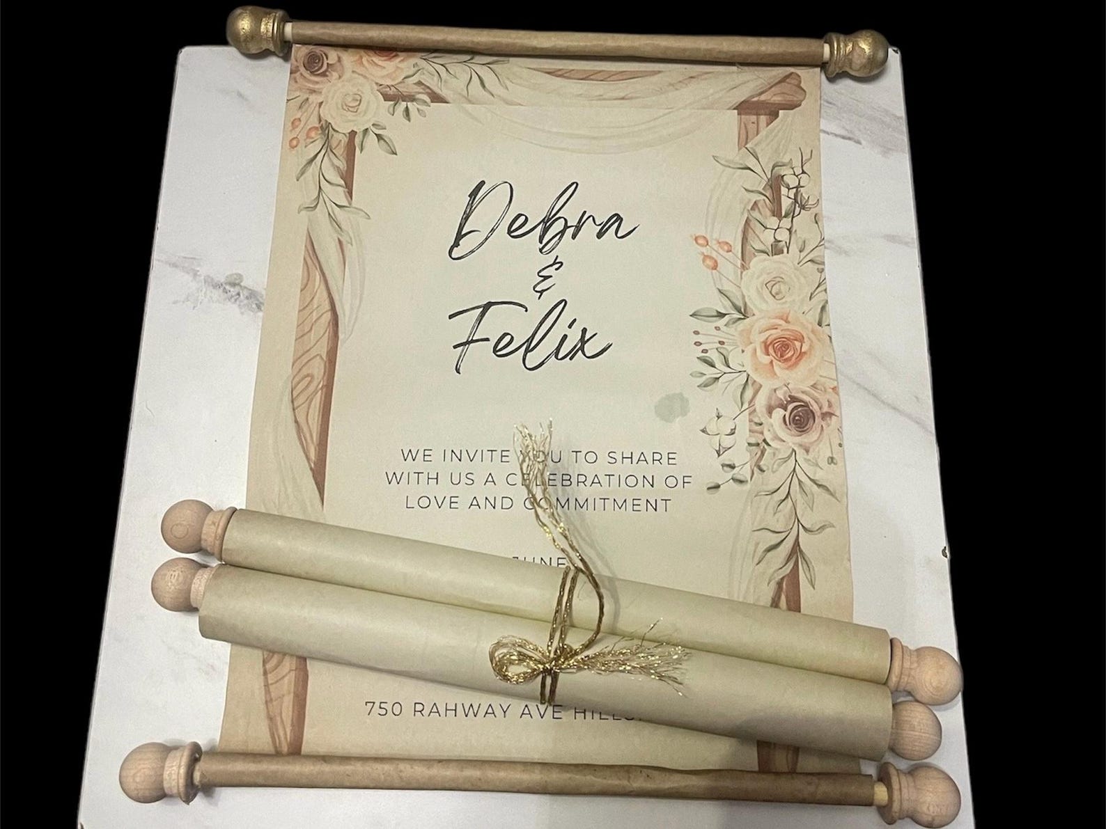Scroll Invitations | Wedding Invitations and Save the Dates - Etsy