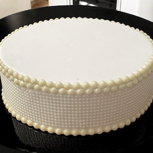 Pearl Bead Wedding Cake Stand: Elegant Dessert Display, 10/12 inch