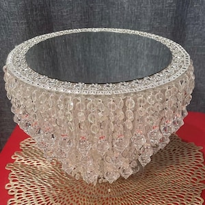 Round Cake Stand| Crystal Cascading Cake Stand