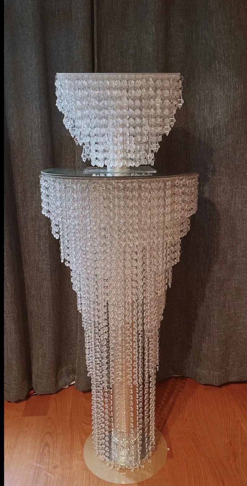 Cake Stand Chandelier Cake Stand Crystal Cake Stand Wedding Etsy