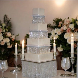 SQUARE Cake Stand with Led light