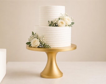 Moderner Kuchenständer | 3D Gedruckte PLA Dessert Display (Gold)