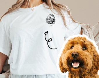 Custom Pet Shirt Photo and Name | Custom Pet Shirt | Custom Pet Shirt from Photo | Custom Dog T Shirts  | Dog Face Shirt | Custom Dog Shirt