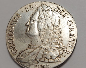 1746 Georgius II crown coin