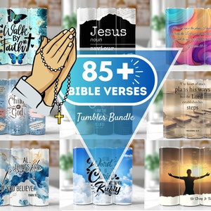 100+ Bible Tumbler Wrap Bundle, Christian Bible Verses Sublimation Faith Tumbler, Christian Tumbler PNG, Christian Quotes Religious Tumbler