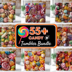 55+ Candy Lover Tumbler Wrap Bundle, 20oz Candy Tumbler Sublimation Design , Colorful Candies PNG Candy bar 20oz skinny tumbler PNG download