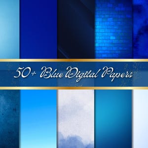 Blue Toile Digital Paper Bundle, Blue Digital Paper Pack, Preppy Backgrounds, Baby Shower, Digital Scrapbooking, Blue & White digital paper