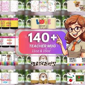Pode incluir: Uma cole&ccedil;&atilde;o de mais de 140 canecas de cer&acirc;mica branca com v&aacute;rios designs que apresentam gr&aacute;ficos, texto e ilustra&ccedil;&otilde;es com tema de professores. As canecas est&atilde;o dispon&iacute;veis nos tamanhos de 325 ml e 440 ml.