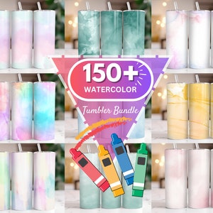 150+ 20oz aquarel tuimelaar wrap bundel, pastel aquarel marmeren tuimelaar PNG, effen kleur aquarel gemarmerd tuimelaar effen kleur tuimelaar
