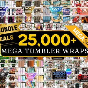 25.000 Mega Tumbler Bundle, Bestseller Tumbler PNG, 20 Unze Tumbler Wrap, fügen Sie Ihren eigenen Foto Tumbler aufgeblasenen Tumbler Schmetterling Blumennamen hinzu