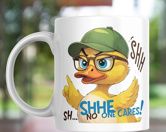 Sarcastic Coffee Mug Bundle, Funny Coffee Mug, Funny Quotes, "NO ONE CARES" Sarcastic Quotes Print Funny Coffee Mug Coffee Addict