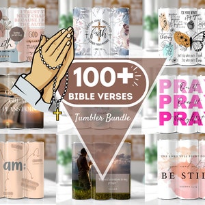 100+ Bible Tumbler Wrap Bundle, Christian Bible Verses Sublimation Faith Tumbler, Christian Tumbler PNG, Christian Quotes Religious Tumbler