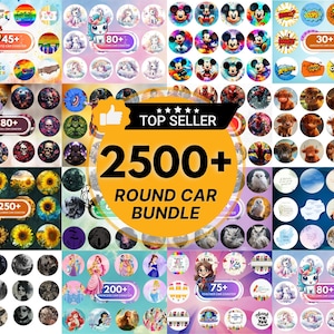 2500+ Car Coaster Sublimation Bundle, Round Car Coaster Sarcastic Car Coaster PNG, Mega Car Coaster Wrap, Car Coaster Design, Floral Coaster