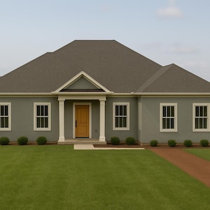 House Plan | 4 Bedroom 4.5 Bathroom with Porch| 2494 sq ft| Floor Plan Layout| Farmhouse Ranch Style Barndo