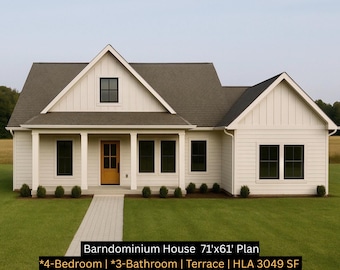 4‑Bedroom Architectural Blueprint PDF | Printable House Plan | Instant Download Floor Plan Editable