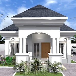 Modern Craftsman Home Plan: 3-Bedroom Open Floor Plan (PDF)