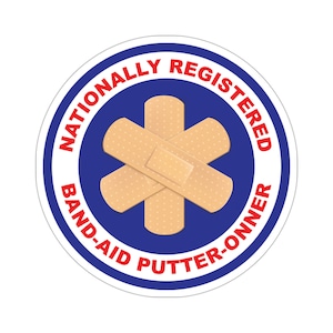 National Register Band-Aid Technician - 3&quot; or 4&quot; Sticker | First Responder Morale Sticker