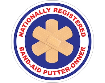 National Register Band-Aid Technician - 3&quot; or 4&quot; Sticker | First Responder Morale Sticker