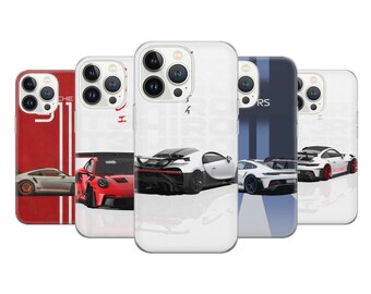 Custodia per telefono Auto da corsa Porsche Tuning Cover adatta per iPhone 14 Pro, 13, 12, 11, XR, 8+, 7 e Samsung S23, S22, A53, A51, Huawei P20, P30 Lite