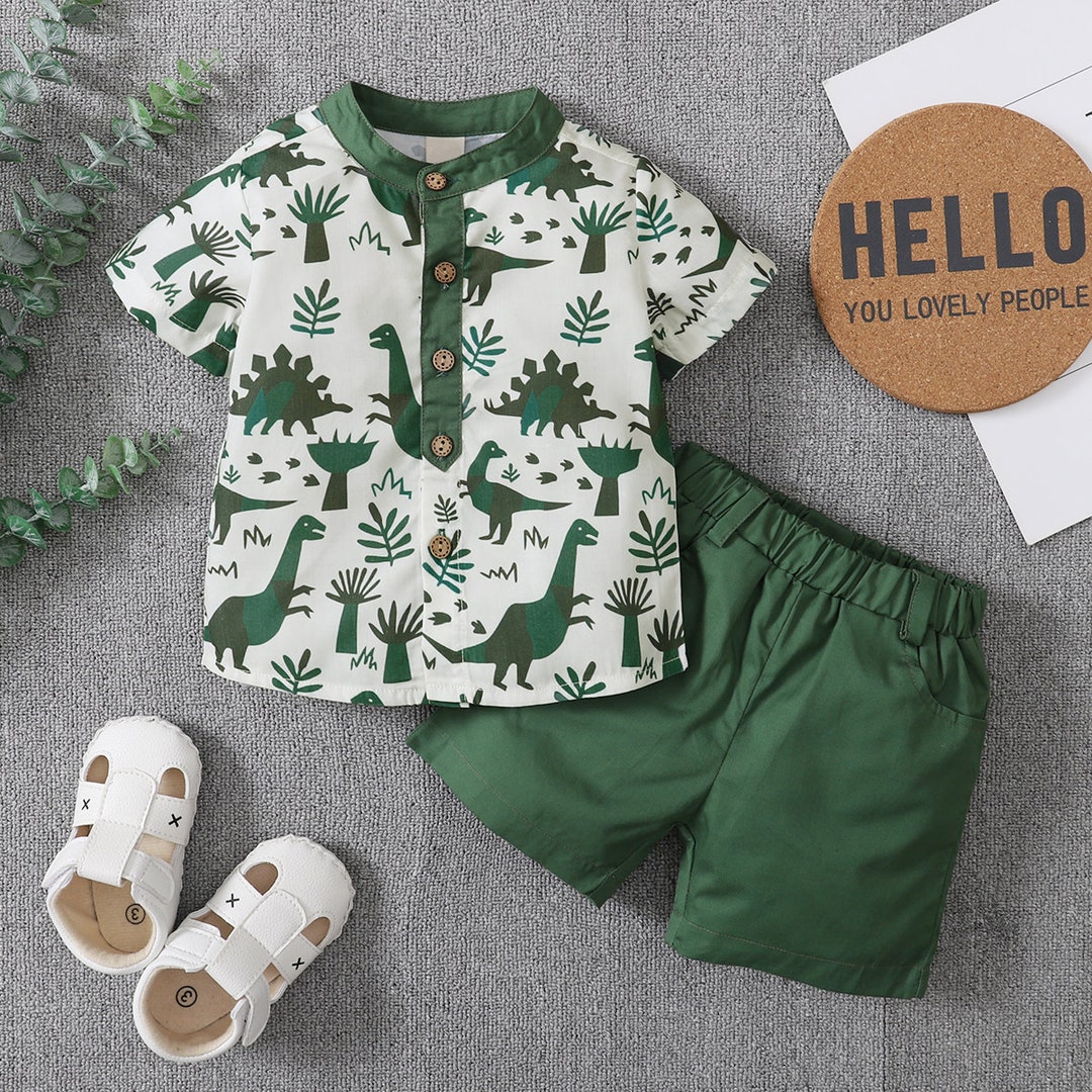 Toddler Summer Clothes Set Baby Boy Outfit Cute Summer Etsy