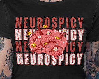 Neurospicy tshirt neurodiversiteit shirt geestelijke gezondheid bewustzijn autisme bewustzijn shirt ADHD tshirt geestelijke gezondheid is van belang Unisex ADHD shirt