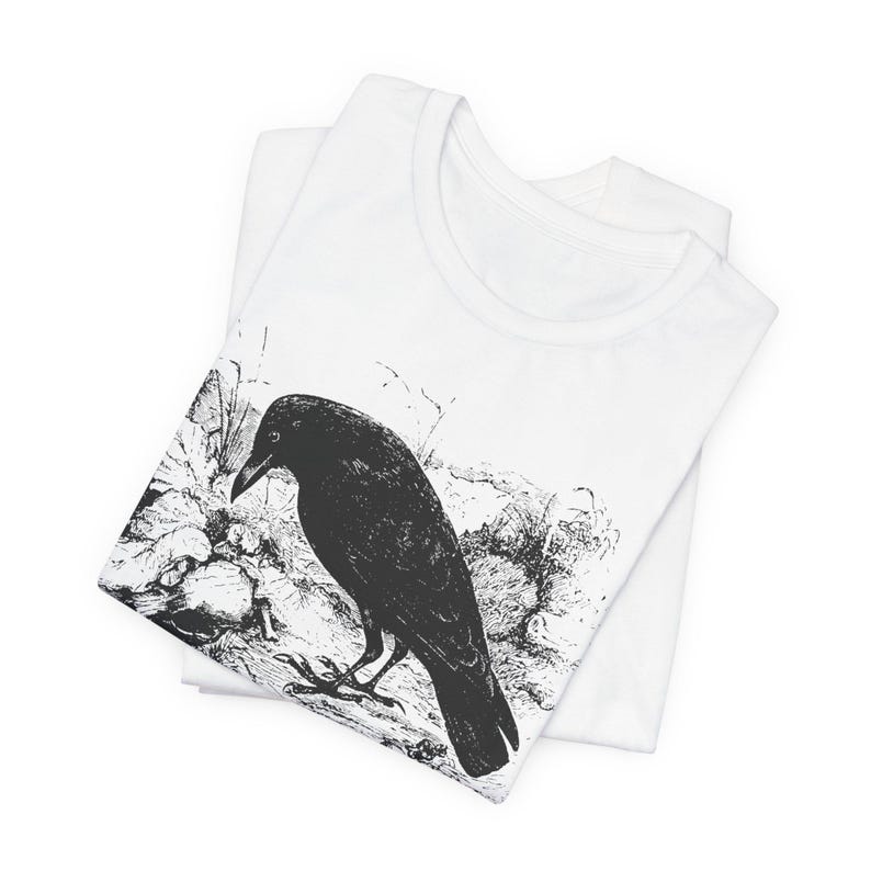 Edgar Allan Poe Shirt Grunge Aesthetic Memento Mori Poet TShirt Dark Academia Shirt Bookish T-Shirt Mall Goth Sweatshirt Fairycore Shirt image 5