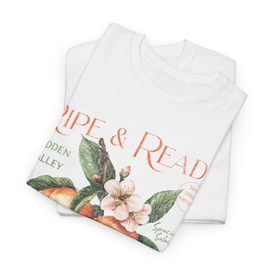 Vintage Peaches T Shirt Cottagecore Shirt Fruit Shirt Vegan Tshirt Nature Tshirt Vintage Sign Tee Shirt Floral T Shirt Boho Summer Tee image 3