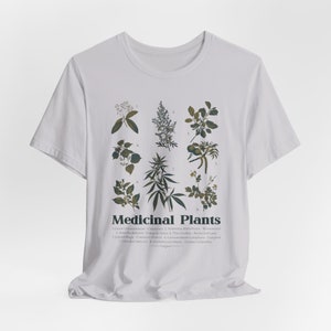 Vintage Botanical Illustration Shirt Plant Lovers Gift Botanical Tshirt Summer Shirt Boho Flower Shirt Vintage Aesthetic Tshirt Cottagecore image 5