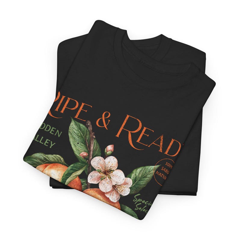 Vintage Peaches T Shirt Cottagecore Shirt Fruit Shirt Vegan Tshirt Nature Tshirt Vintage Sign Tee Shirt Floral T Shirt Boho Summer Tee image 5
