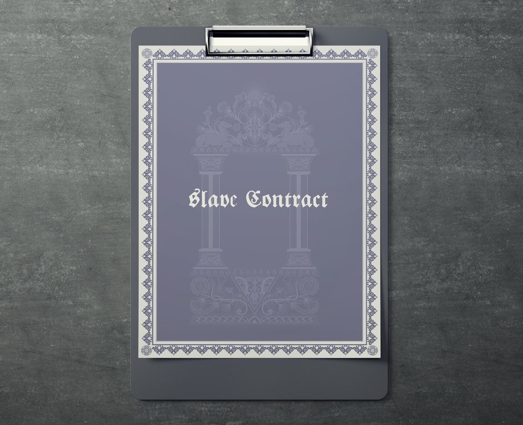 BDSM Contract PDF printable &amp; Digital Signing Kinky Contract for Dom ...