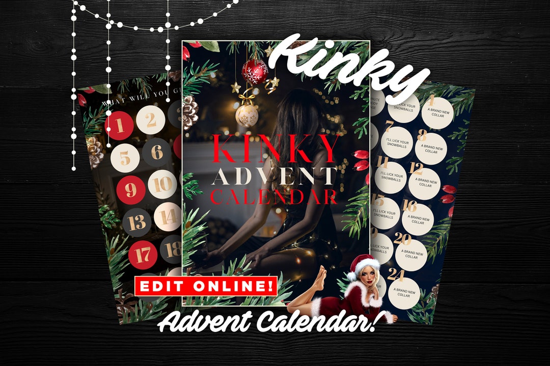 Kinky Advent Calendar edit Online Etsy