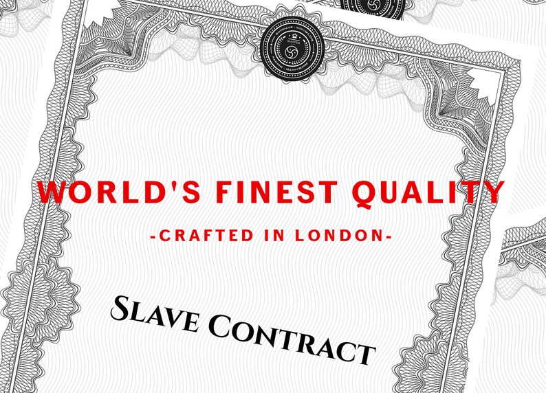 BDSM Contract PDF printable &amp; Digital Signing Kinky Contract for Dom ...