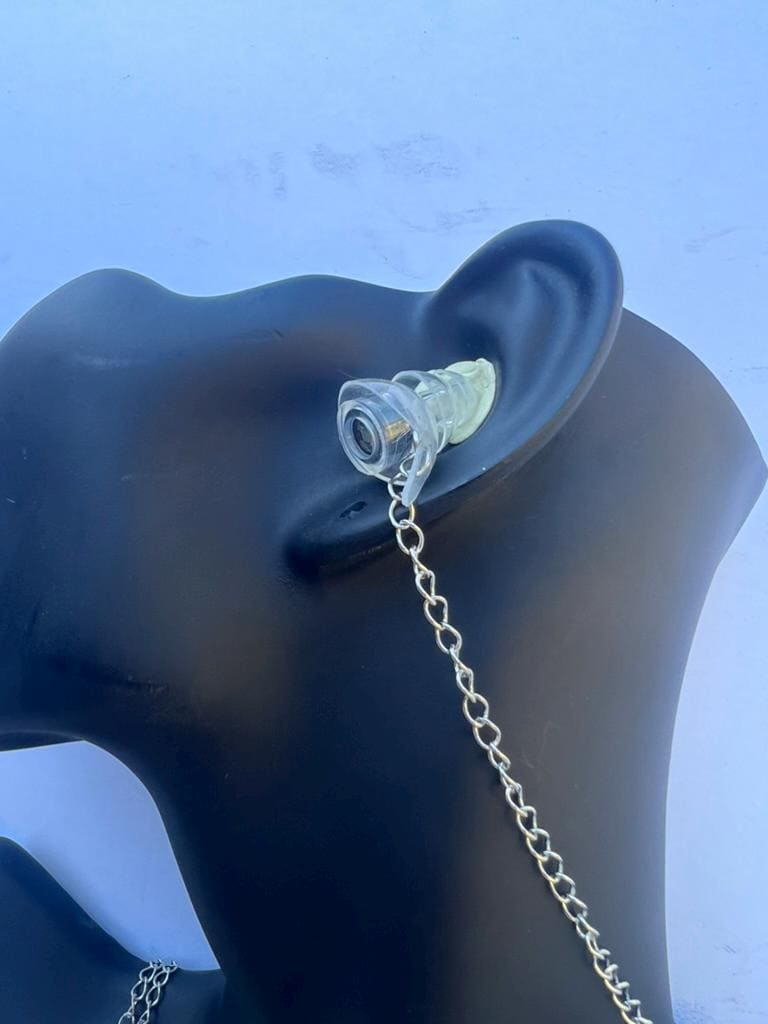 Loop or Eargasm Necklace: Stainless Steel Earplug Necklace – Essential Accessory for Festivals & Live Music, Burning Man Accessory