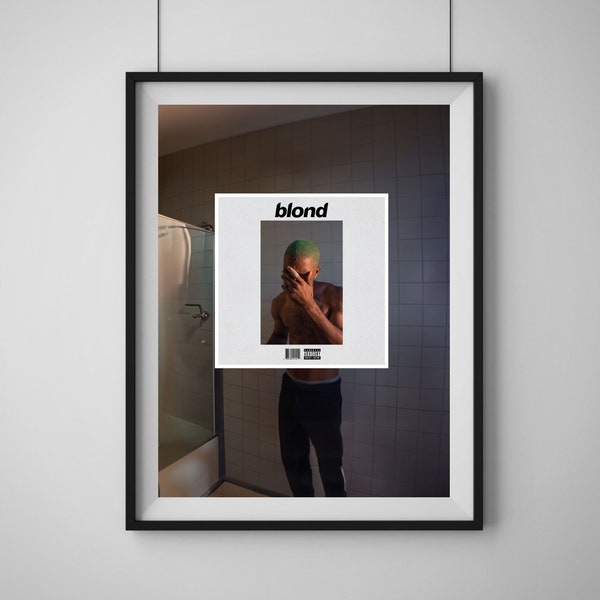 Frank Ocean Inspired Poster |  Blonde Poster | Album Cover Poster / Poster Print Wall Art, Custom Poster