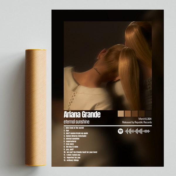 Ariana Grande Poster | eternal sunshine Poster | Album Cover Poster / Poster Print Wall Art, Custom Poster