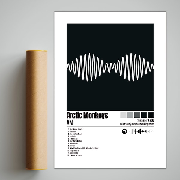 Artic Monkeys Poster | AM Poster | Album Cover Poster / Poster Print Wall Art, Custom Poster