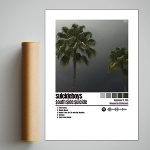 Suicideboys Poster | South Side Suicide Poster | Album Cover Poster / Poster Print Wall Art, Custom Poster