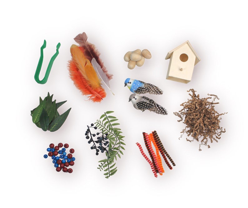 Bird's Nest Sensory Bin Kids Activity Box Sensory Play Etsy