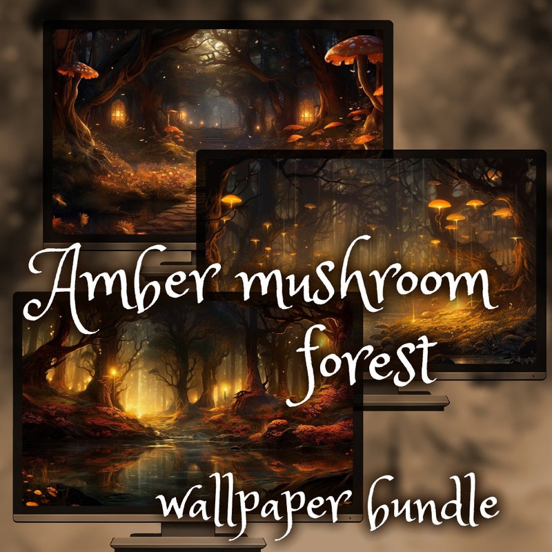 Mushroom Wallpaper - Etsy