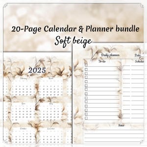 Happy Planner Seiten, Wochenplaner Einlagen für Happy Planner, Jahreskalender, Big Mini A4 A5 Letter, Hoch- und Querformat, Wichtige Termine