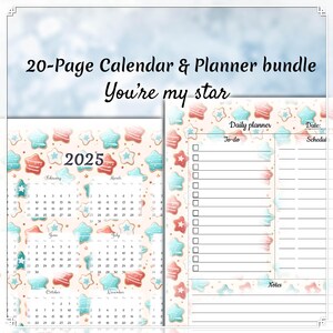 Happy Planner Seiten, Wochenplaner Einlagen für Happy Planner, Jahreskalender, Big Mini A4 A5 Letter, Hoch- und Querformat, Wichtige Termine