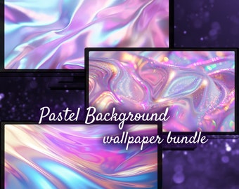 Pastel Background, Colorful Fairy Whimsical Desktop Background, Crystal Wallpaper for Desktop, Crystal Aesthetic Pastel Desktop Wallpapers