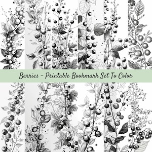 Printable Bookmark Coloring Set, Digital Bookmarks To Color, For Kids And Adults, Book Lover Gift, Reading Accessories, Library Lovers Month