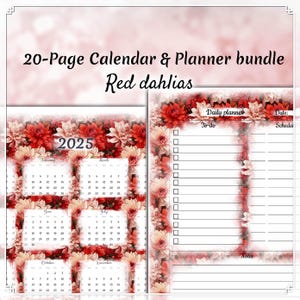 Happy Planner Seiten, Wochenplaner Einlagen für Happy Planner, Jahreskalender, Big Mini A4 A5 Letter, Hoch- und Querformat, Wichtige Termine